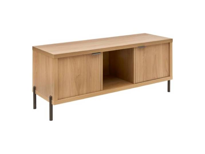 5five - alvo tv-schrank, rechteckig, 39,5 x 122,5 cm, 2 türen, beige