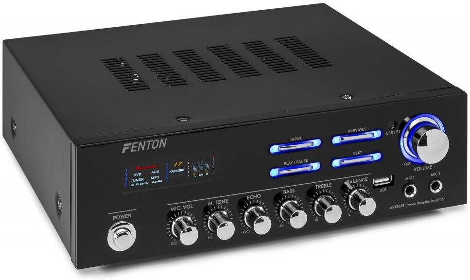Amplificador de Karaoke (USB/MP3/BLUETOOTH) 2x 60W - FENTON