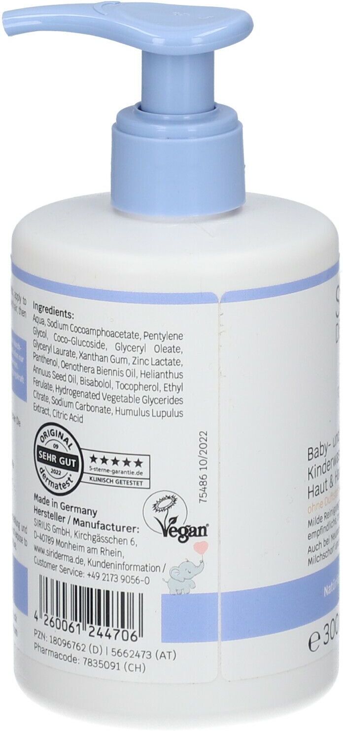 Siriderma Baby-Kinderwasch-L 300 ml Lotion