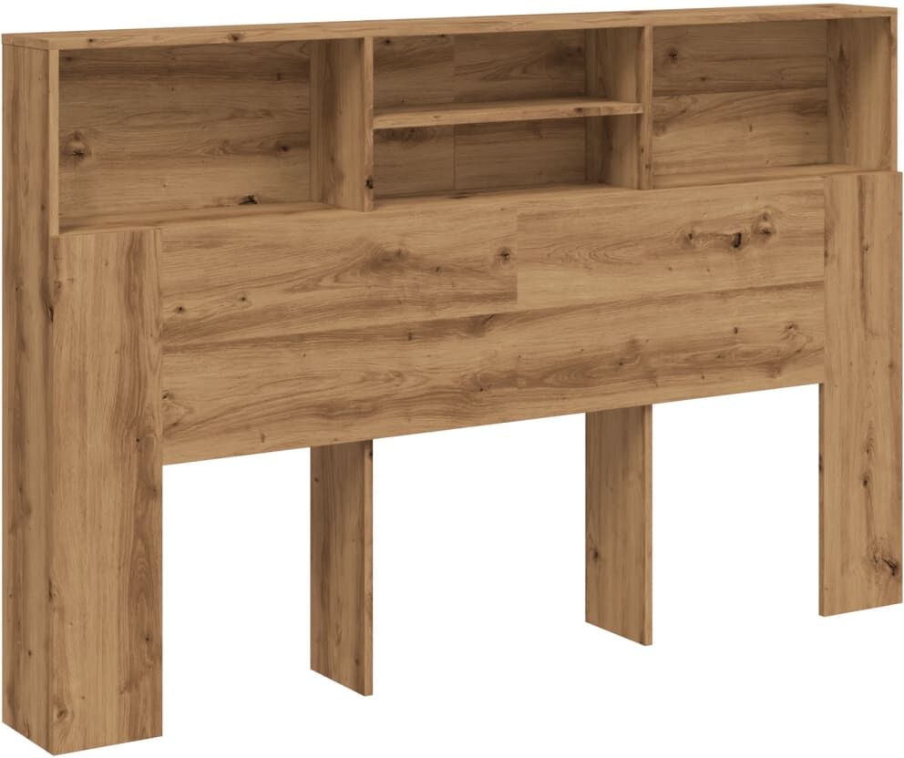 vidaXL Armoire à tête de lit Chêne artisanal 180x19x103,5 cm