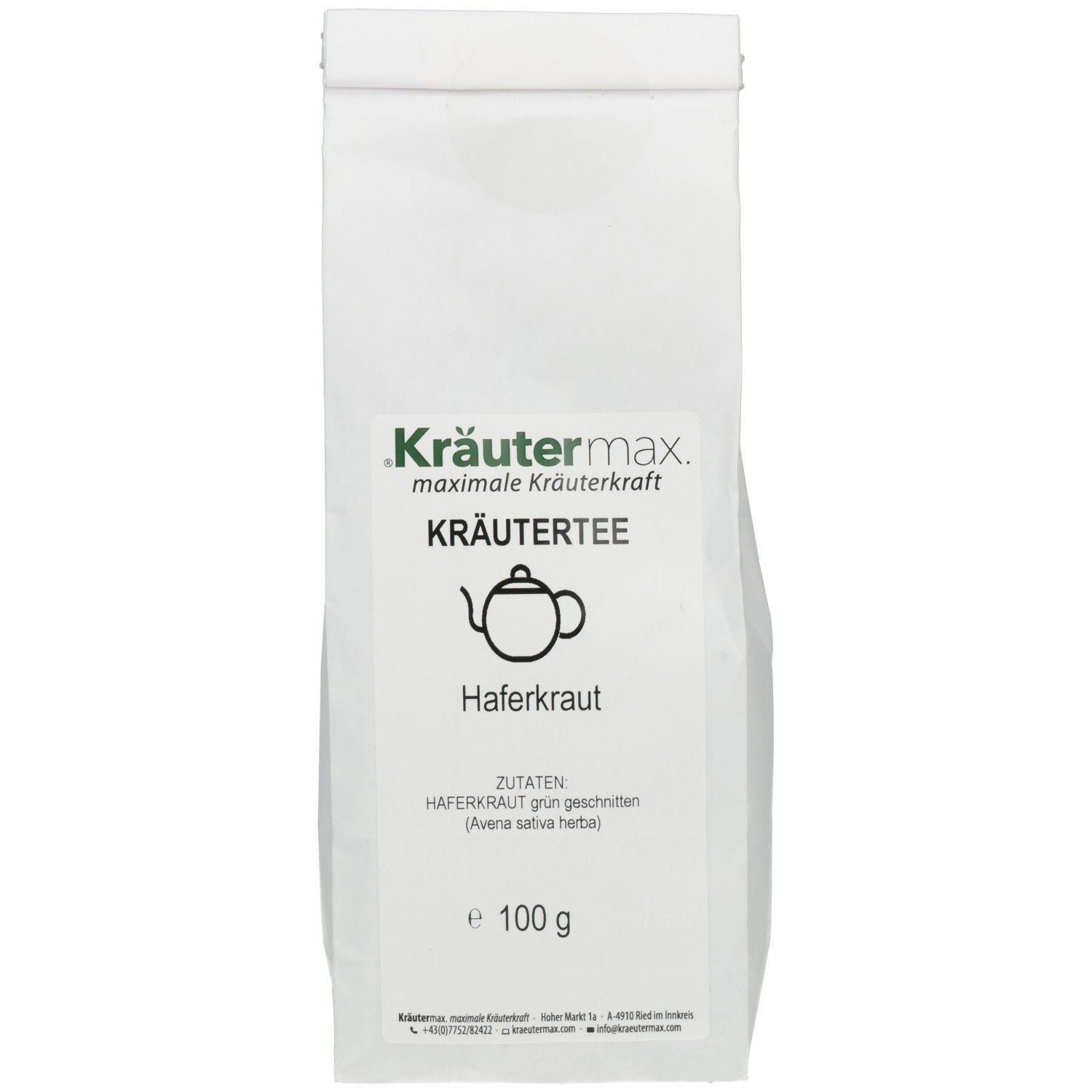 KR MAX TEE Haferstroh Gruen 100 g Tee