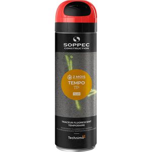 Soppec Markierungsspray Tempo TP, rot, fluoreszierend, bis 2 Monate, 500 ml