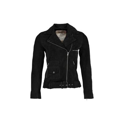 Outdoorjacke STILL NORDIC "Still Nordic Jacket Mira", Damen, Gr. XS, schwarz, Obermaterial: 100% Leder, Jacken Outdoorjacke