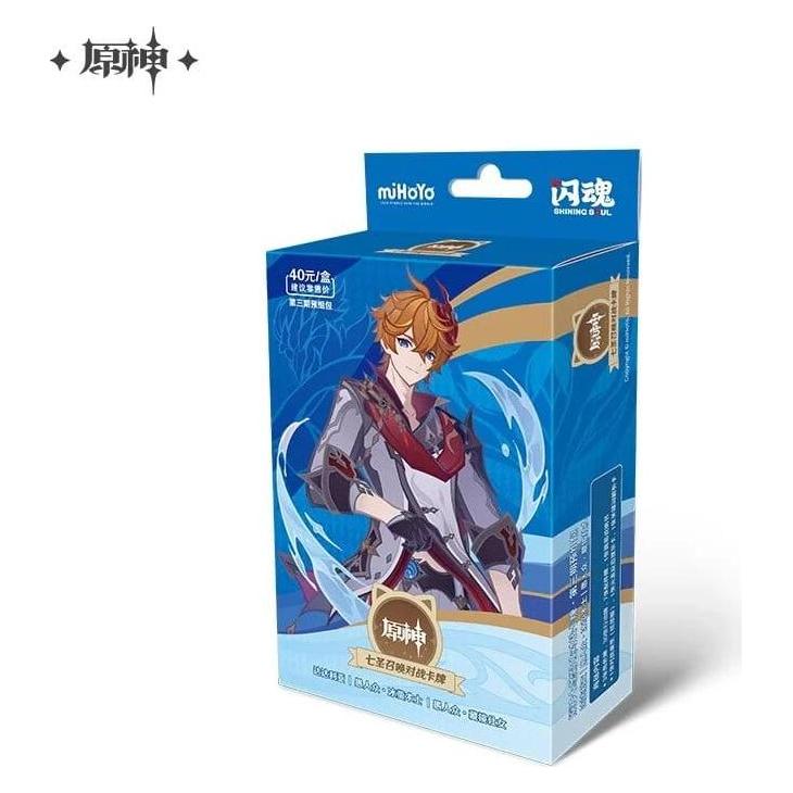 Mihoyo Genshin Impact Jeu de Cartes à Collectionner Series 03 Pre-Build Starter Deck 02 Tartaglia *Version (Chinesisch, Deck) (MHY71196)