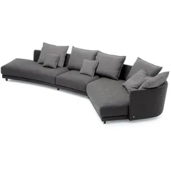 Rolf Benz Ecksofa 005 Onda Stoff Schwarzgrau
