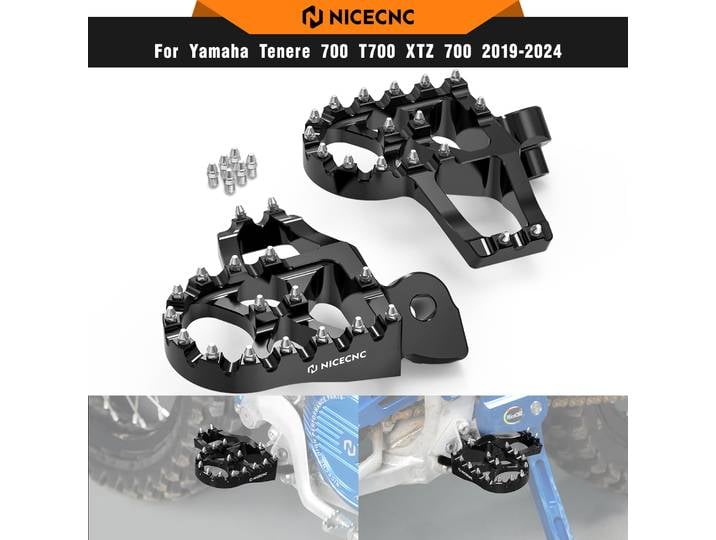 Repose-pieds forgés et élargis, pour Yamaha Tenere 700 T700 XTZ 700 2019 – 2024, repose-pieds Tenere 700 Rally Edition 2020 – 2023