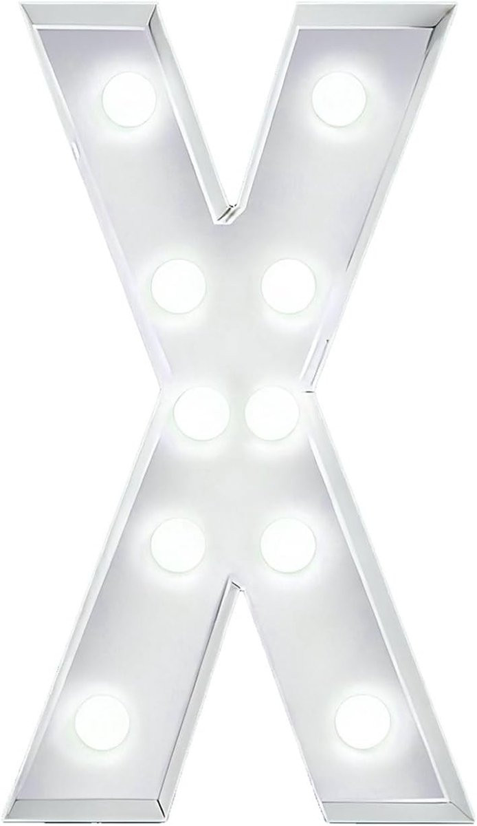 Lichtgevende LED Decoratie Lamp met Cijfers en Letters - Koud Wit - Hoogte: 100 cm