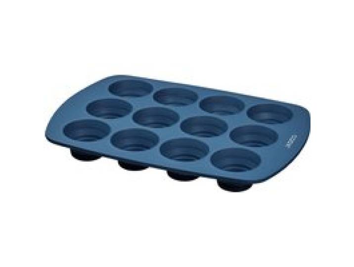 COOX Moule à muffins en silicone (bleu gris)