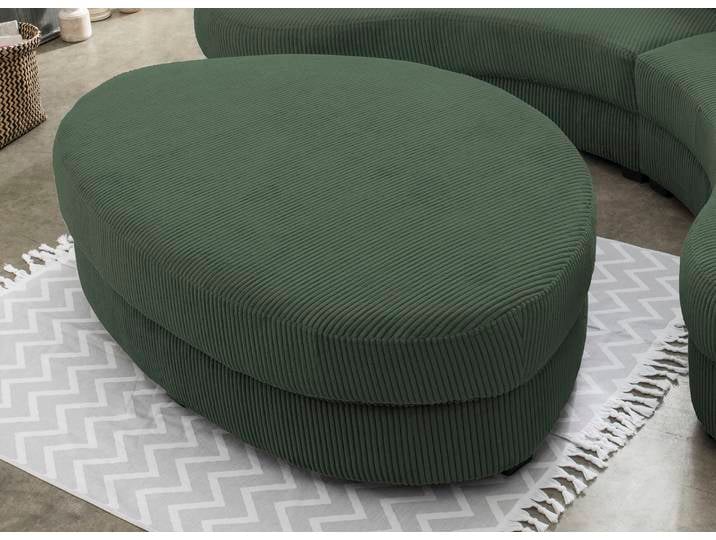 Polsterhocker, Cord, Moosgrün, 150×96 cm, Gepolstert, Modern, Inosign