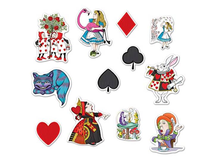 Beistle Alice in Wonderland Uitsparingen