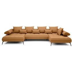 Wohnlandschaft Seledo Stoff Orange Amber