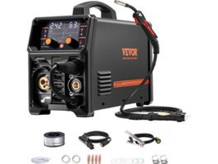 SucceBuy 5-in-1 MIG-lasapparaat 200 Amp Pluse Mig-lasmachine Gas MIG / Flux Core MIG / Stick / Lift TIG / AU TIG met LCD-scherm