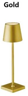 Uplift Picks LumiGlow Rechargeable Touch LED Table Lamp With Three Color Ambient Lighting gold