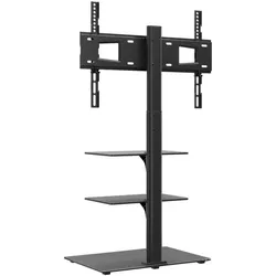 vidaXL Nadonin (3-Schiffe) (45 kg, 32" - 65"), TV Ständer, Schwarz