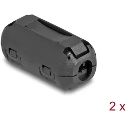 DELOCK Ferritkern/Ferritring für Rundkabel 5mm 2 Stück