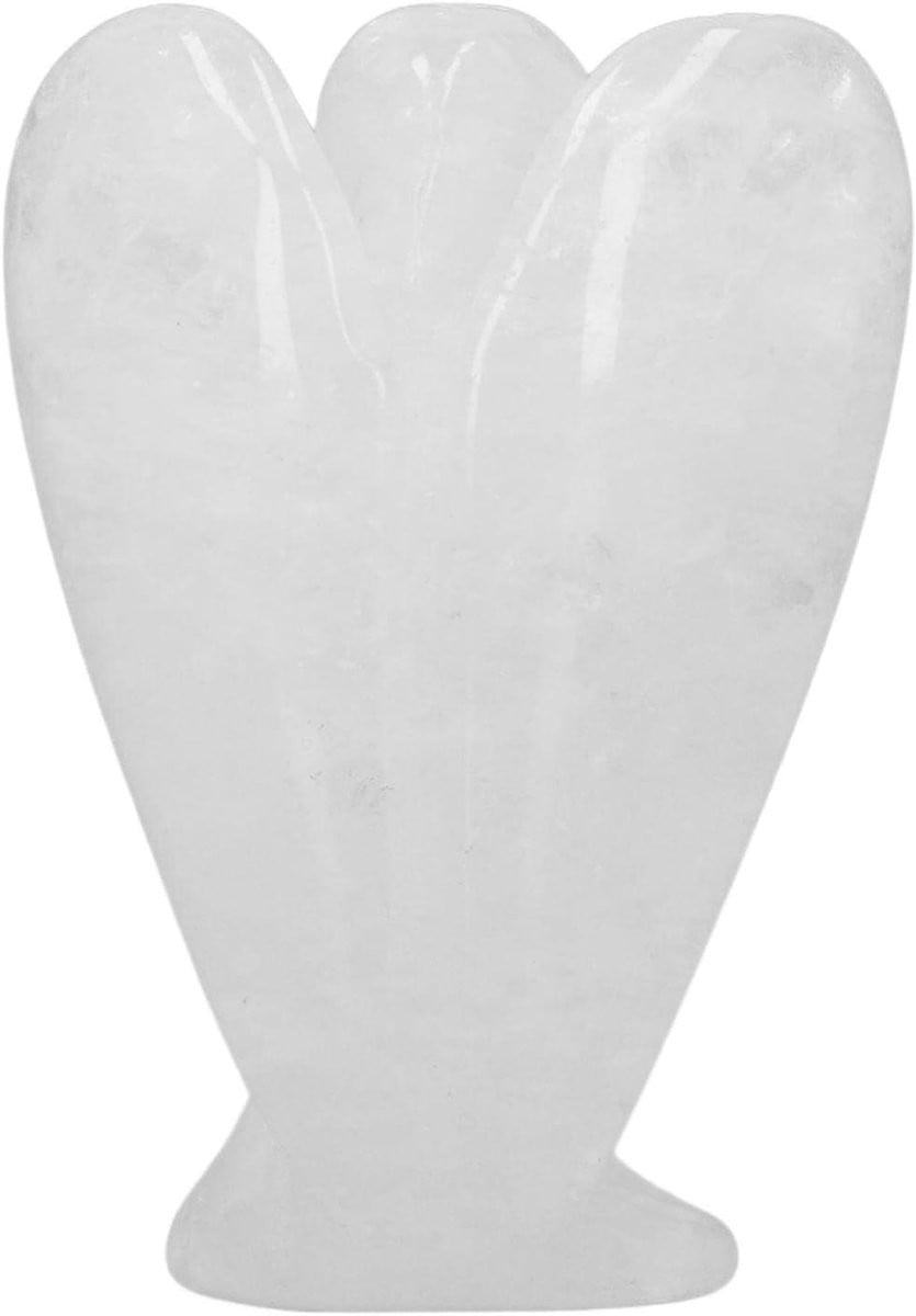 Kristallen Engel Beeldje van Bergkristal - Beschermengel Standbeeld - Hoogte: 4 cm