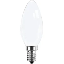 HWH LED Filament Kerzenform, E14, 4.5W 4000K 470lm, Glas opal BLU-49059