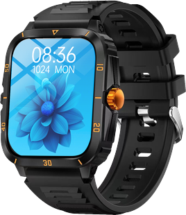 Inspire Daily Merch Popular Smartwatch With HD Full Touch Screen Wireless Calls Sports Modes Sedentary Reminders And Message Alerts black Gold