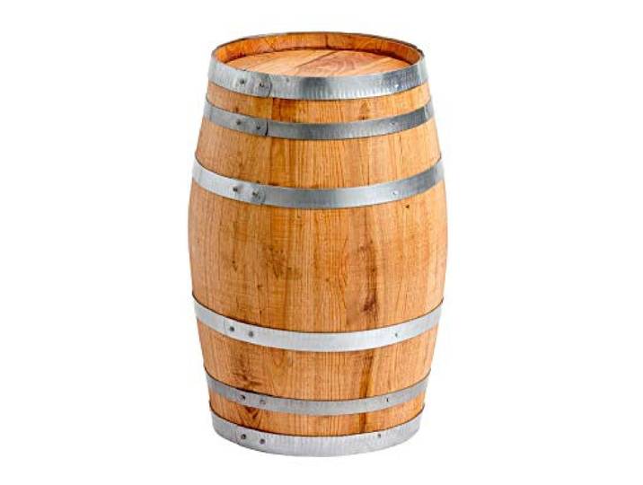 Temesso 100 Liter Holzfass, neues Fass, Weinfass aus Kastanienholz (Fass geölt geschlossen)