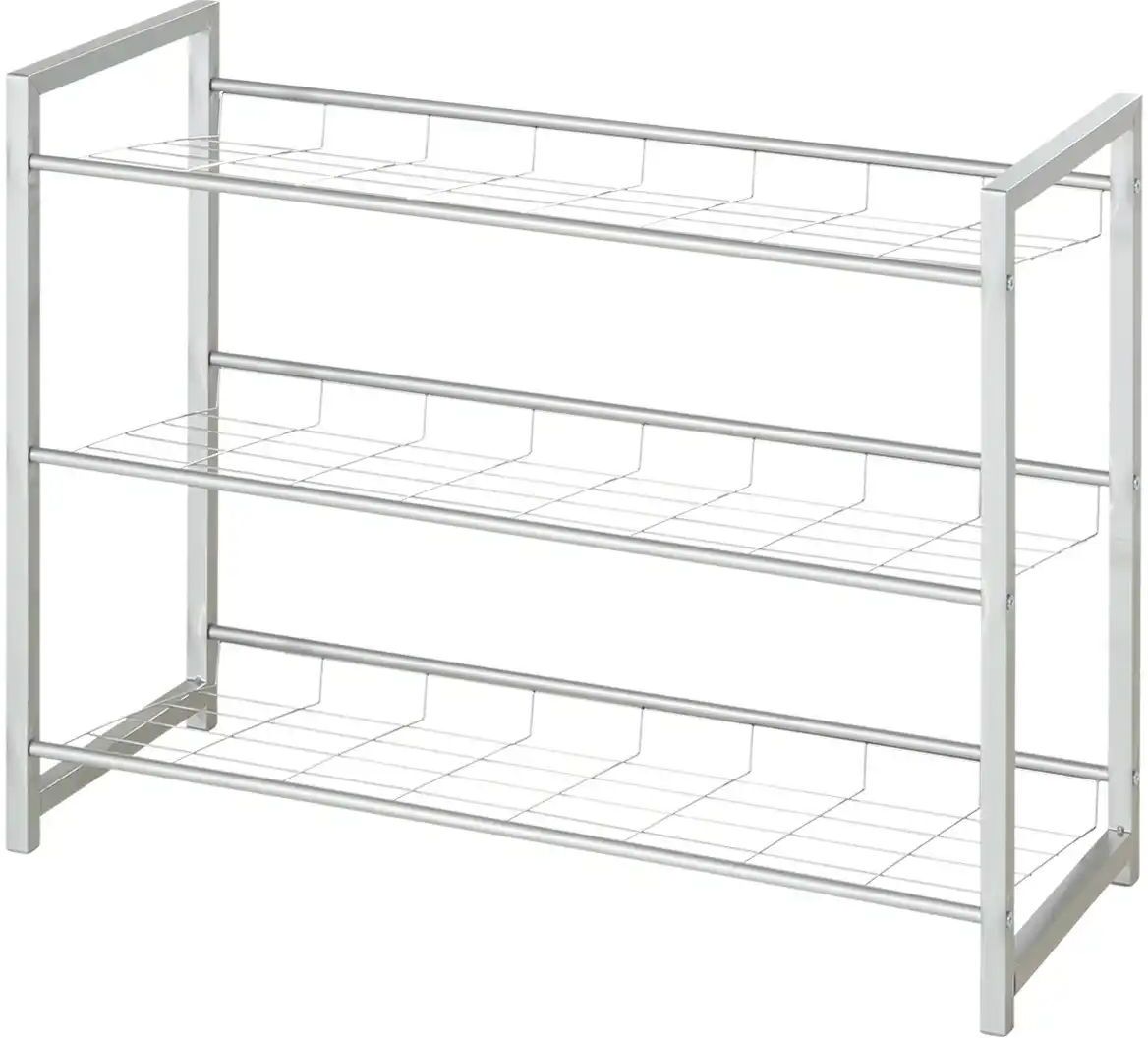 Höffner Schuhregal  Waake ¦ silber ¦ Maße (cm): B: 80 H: 60 T: 30.0
