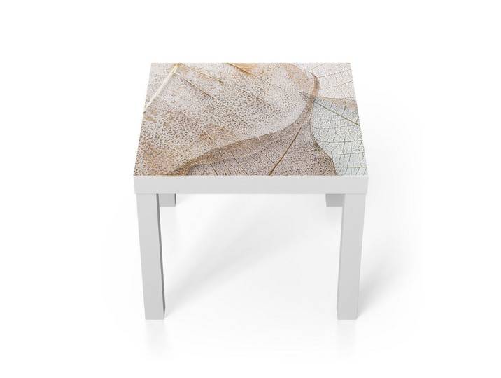 DEQORI Couchtisch 'Zarte Blattstrukturen', Glas Beistelltisch Glastisch modern