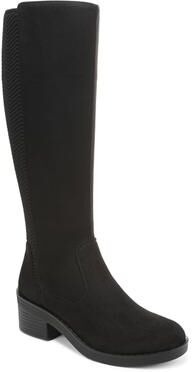 Women's Optimum Tall Boot by LifeStride in Black Fabric (Size 7 M)