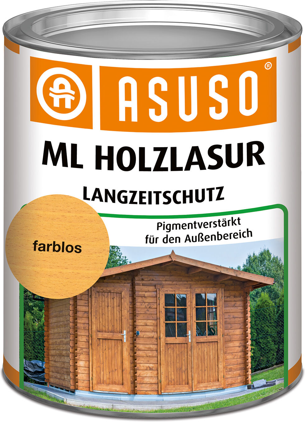 Asuso GmbH ASUSO ML Holzlasur Langzeitschutz – Nussbaum