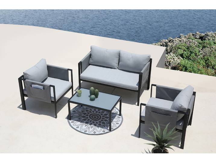 Ensemble Lounge Caral B - 4 élém. Gris