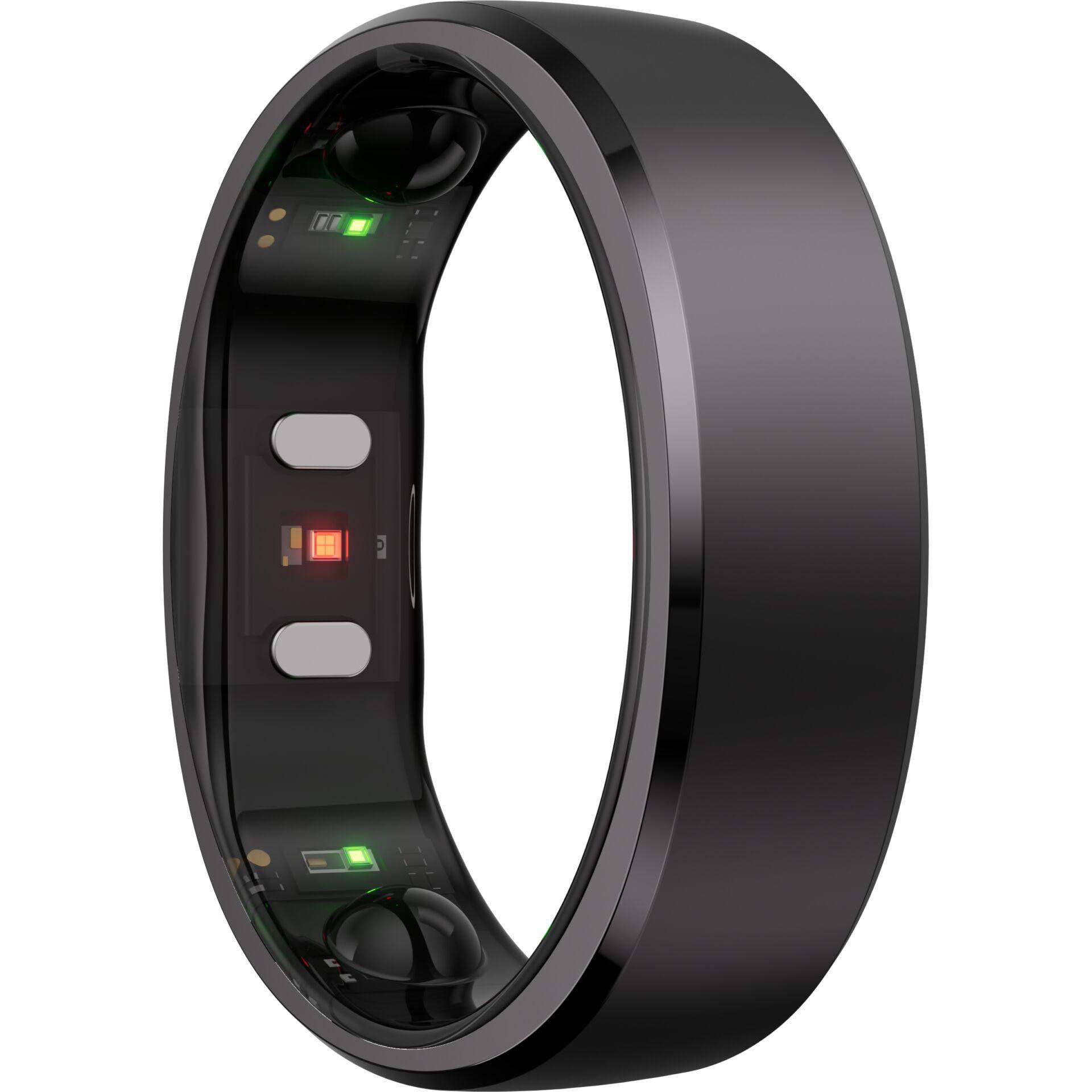 RingConn Smart Ring Gen2 für Frauen und Männer - Schlaf- und Fitness Tracking Wearable - Herzfrequenz - Matt-Schwarz Größe 7 RCA-01-BK-7