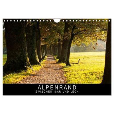 Alpenrand zwischen Isar und Lech (Wandkalender 2027 DIN A4 quer), CALVENDO Monatskalender