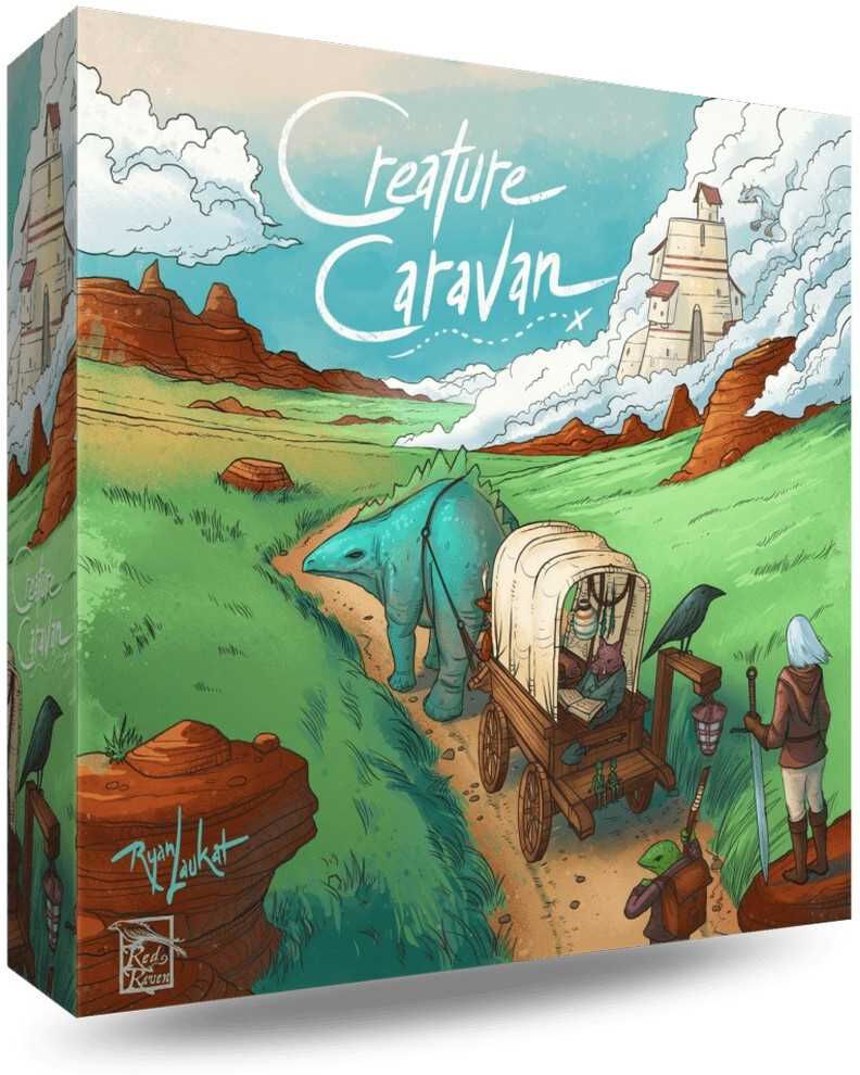 Creature Caravan - Card Game, Build Tableau of Creature Cards, Ages 8+, by Red Raven