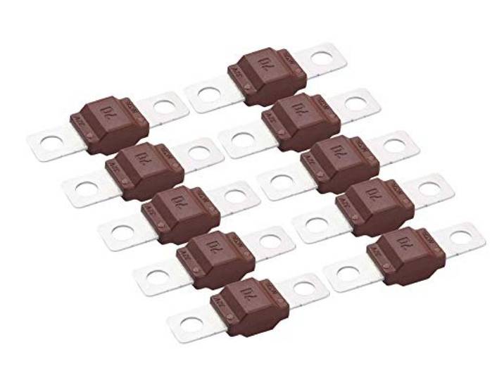 FUSIBLES TYPE MIDI VENDUS PAR SACHETS DE 10 PIECES de 70 Ampères