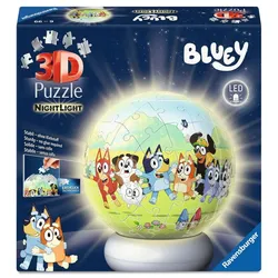 Ravensburger Puzzle - 3D Puzzle-Ball Nachtlicht Bluey