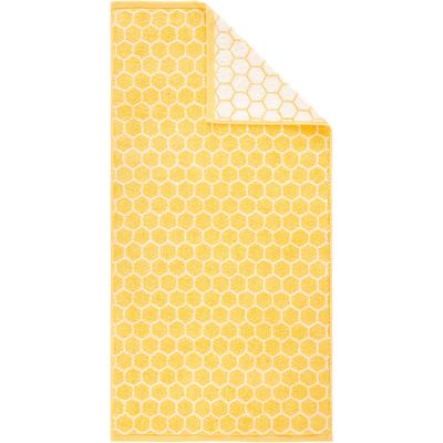 Duschtuch DYCKHOFF "Pure Natural Honey", gelb, B:70cm L:140cm, Frottier, Baumwolle, Handtücher, BIO Baumwolle, GOTS