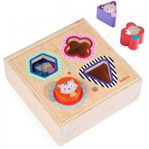Eichhorn Motorikspielzeug Steckbox Friends, Steckspiel aus Holz, ab 1 Jahr
