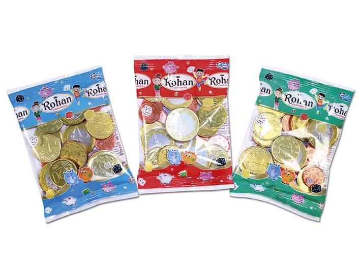 Rohan Sachet de biscuits en forme de pièces de monnaie - 100 g