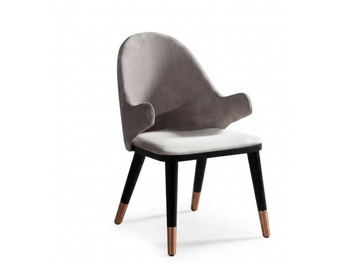 JVmoebel Esszimmerstuhl Stuhl schön bequem praktisch kompakt grau moderner Stil neu, Made in Europa