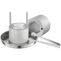 VEVOR Eispresse Eiskugelformer Set 65 mm Eiskugel Eisblockform aus Luftfahrt-Aluminium mit Zange & Abtropfschale, Diamond Eisballmaker für Whisky Cocktail Bourbon Scotch auf Partys & im Urlaub