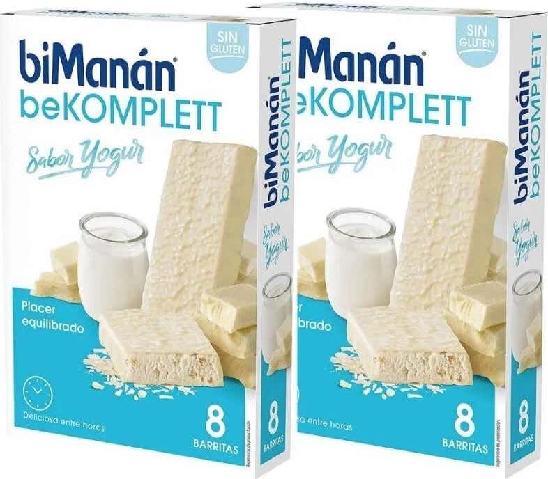 biManán® Bimanan Be Komplett Duplo Sabor Yogur 2 X8 Barritas