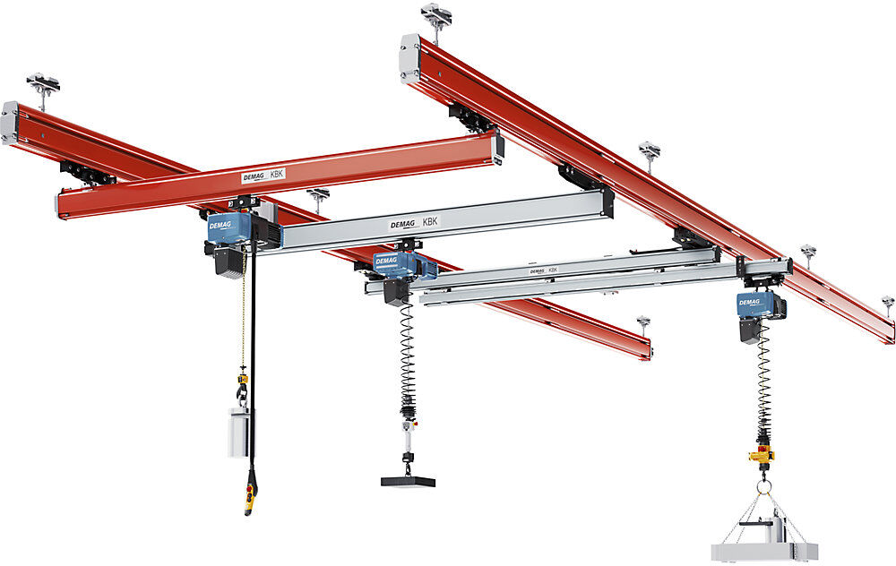 kaiserkraft Elektrokettenzug DC-ComA II, mit Bügelaufhängung, Tragfähigkeit 1000 kg