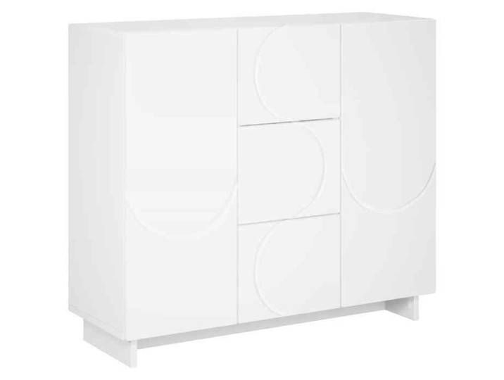Elégance - Chic Meuble rangement - Buffet salon-séjour - Blanc - 85 5x31x75cm - Bois d'ingénierie_0707329