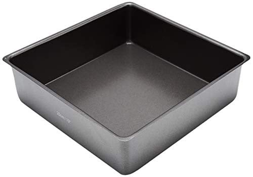 KitchenCraft Masterclass Diepe Vierkante Bakvorm met Losse Bodem - 25 cm Staal