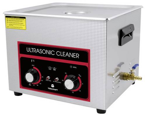 TOOLCRAFT USC-1500 Ultraschallreiniger Bürobedarf, Schmuck, Werkstatt 360W 15l mit Heizung, mit Reinigungskorb