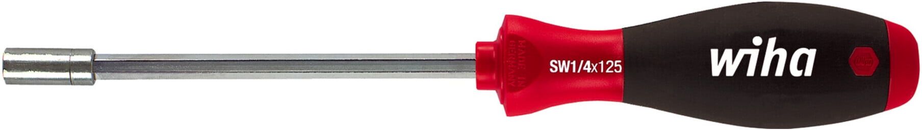 Wiha Schraubendreher mit Bithalter SoftFinish® magnetisch 1/4" 400 mm (01476)