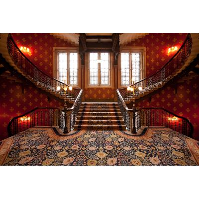 Fototapete PAPERMOON "Klassische Treppen", bunt, B:3m L:2,23m, Vlies, Tapeten