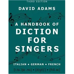 A Handbook of Diction for Singers, Sachbücher von David Adams