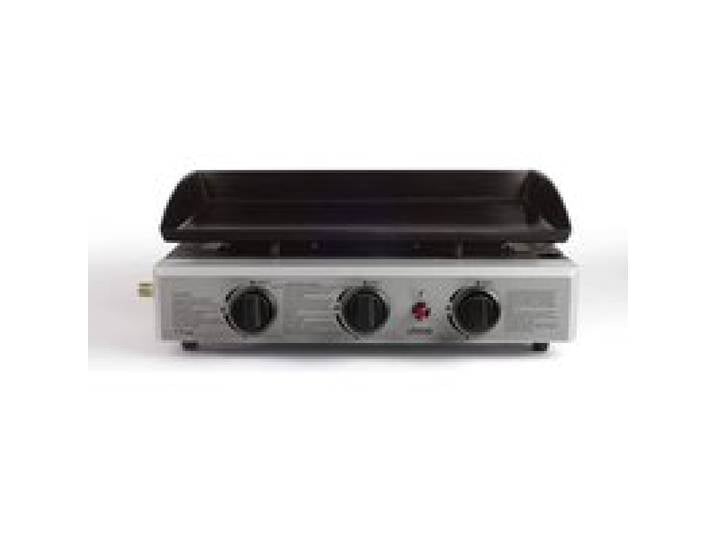 LIVOO DOC105 Plancha gaz 7500 W Noir et Argenté