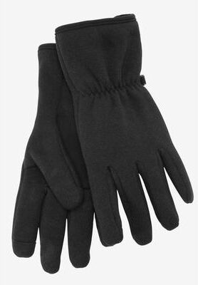 Men's Big & Tall Sweater Fleece Gloves by KingSize in Black Marl (Size L)