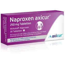 NAPROXEN axicur 250 mg Tabletten 30 St