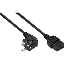 KM SK0190-S005 - Netzkabel Schutzkontakt-Stecker Typ E+F (90° gew.), 0,5m